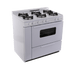 Premier Natural Gas Range/Stove Premier STK2X0OP 36" 6-Burner Electronic Gas Range in White