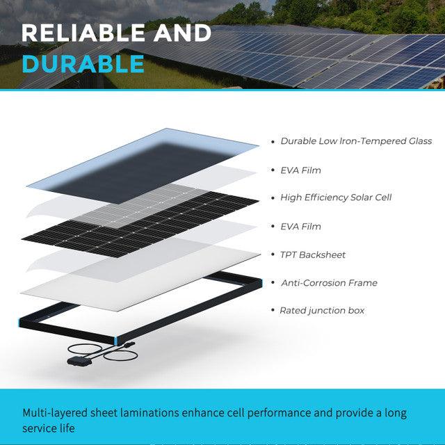 Renogy Solar Panels Renogy 100 Watt 12 Volt Monocrystalline Solar Panel