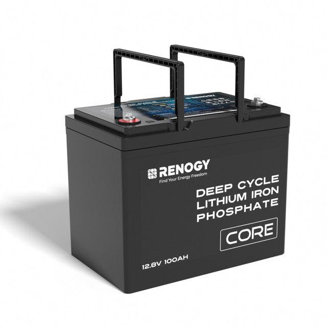 Renogy Solar Batteries Renogy 12V 100Ah Core Series Deep Cycle Lithium Iron Phosphate Battery