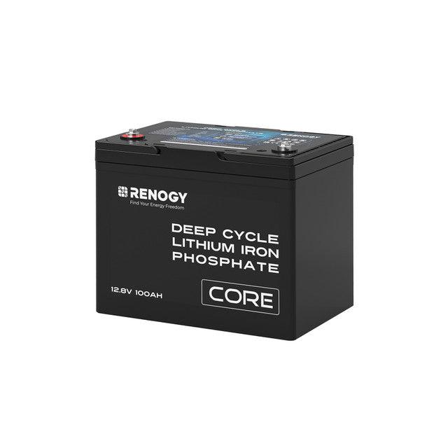 Renogy Solar Batteries Renogy 12V 100Ah Core Series Deep Cycle Lithium Iron Phosphate Battery