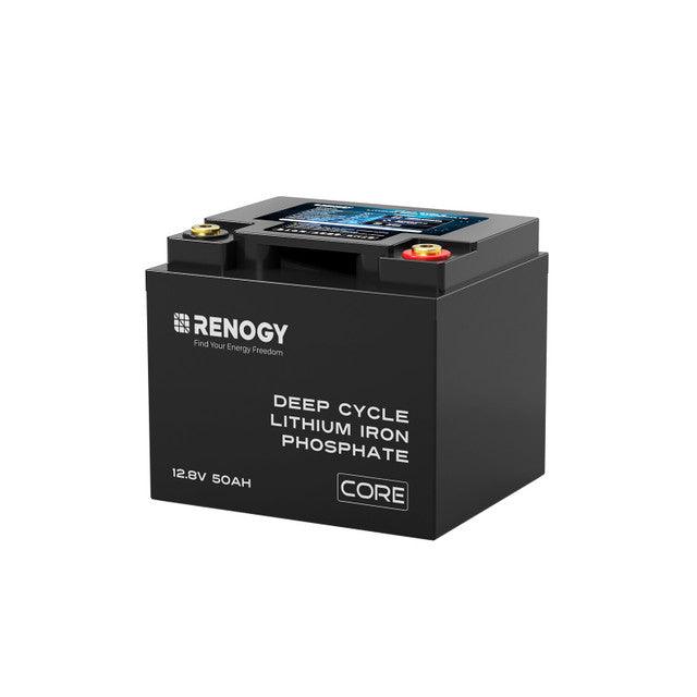 Renogy Solar Batteries Renogy 12V 50Ah Core Series Deep Cycle Lithium Iron Phosphate Battery