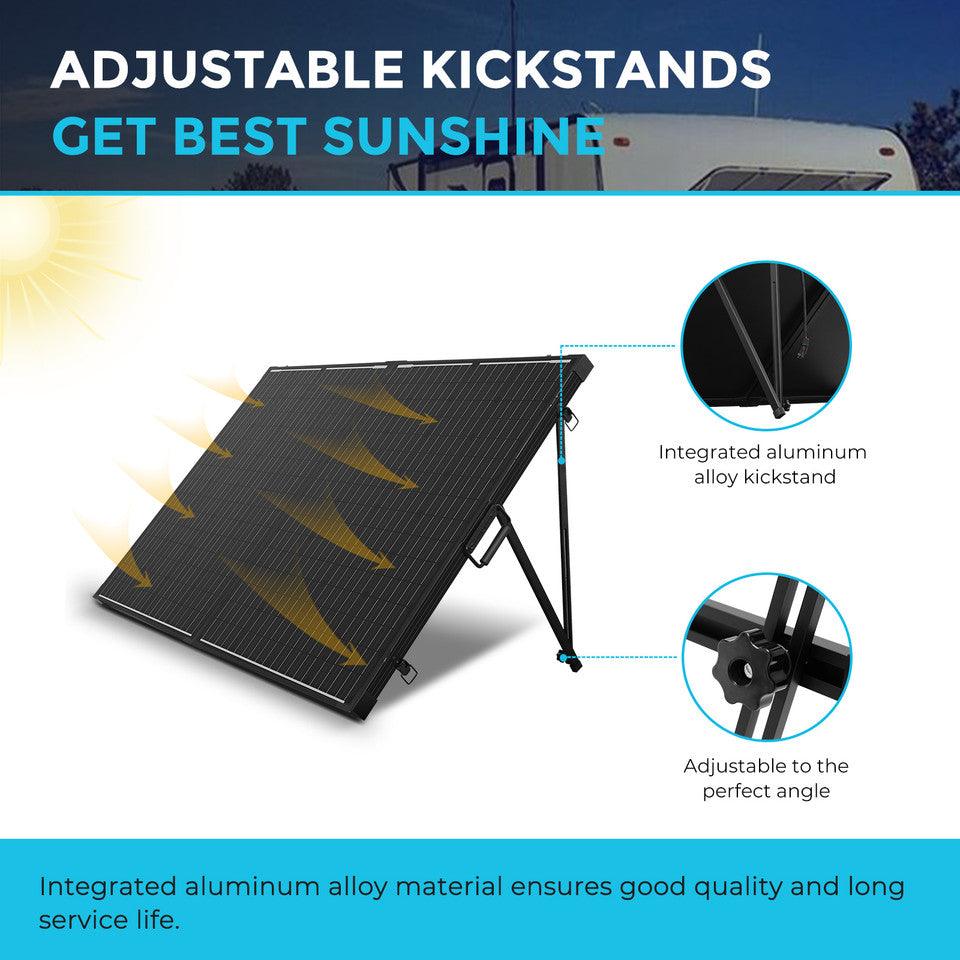 Renogy Solar Panels Renogy 200 Watt 12 Volt Monocrystalline Foldable Solar Suitcase