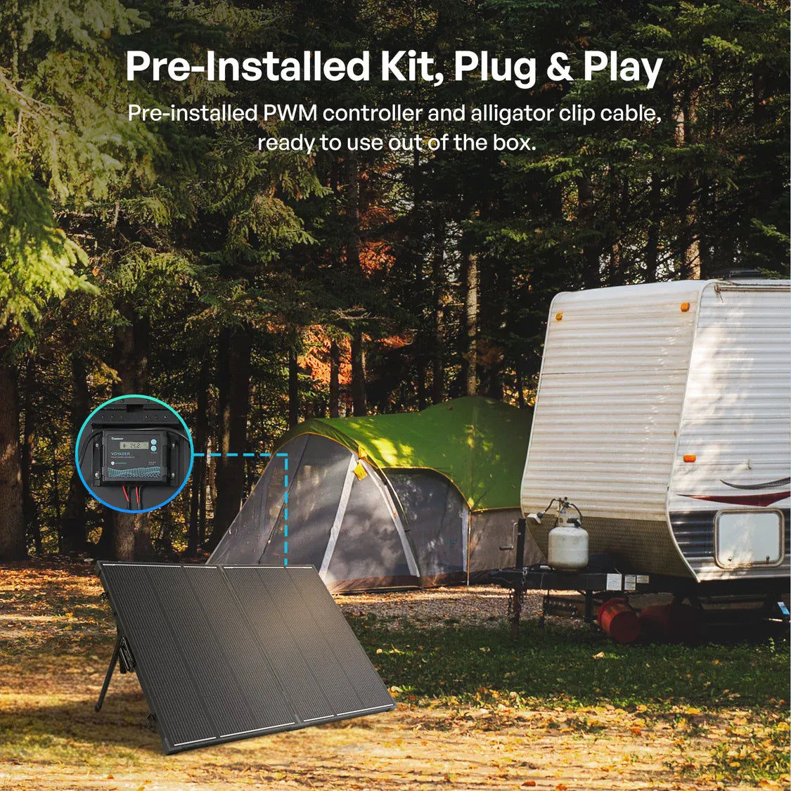 Renogy Solar Panels Renogy 200W 12V N-Type Portable Solar Panel Suitcase Kit with 20A PWM Controller