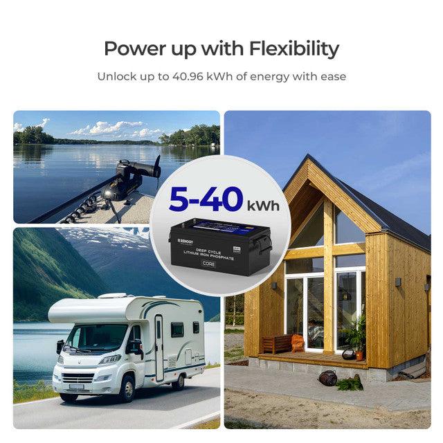 Renogy Solar Batteries Renogy 24V 200Ah Core Series Deep Cycle Lithium Iron Phosphate