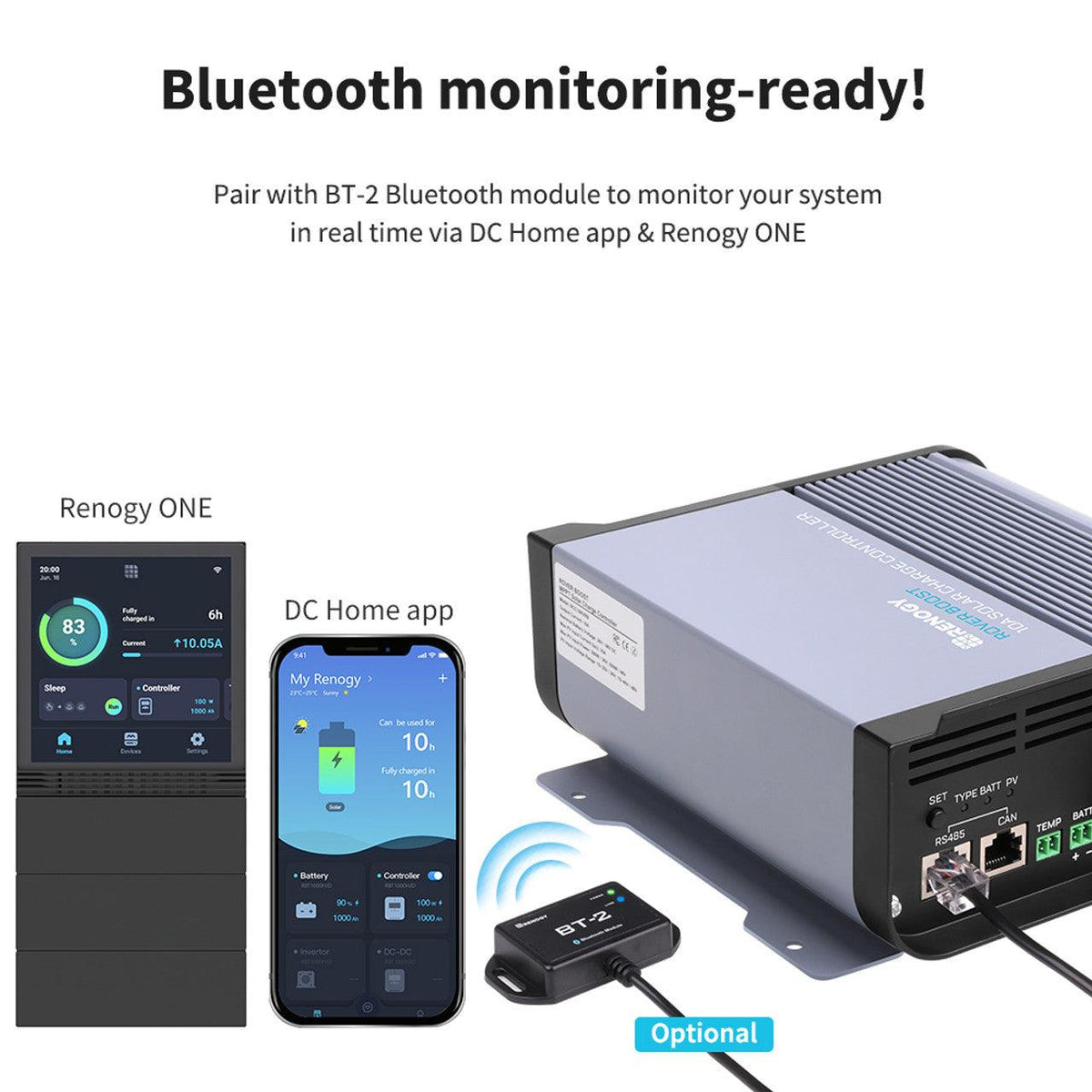 Renogy Solar Charge Controllers and Inverters Renogy 36V/48V Rover Boost 10A MPPT Solar Charge Controller