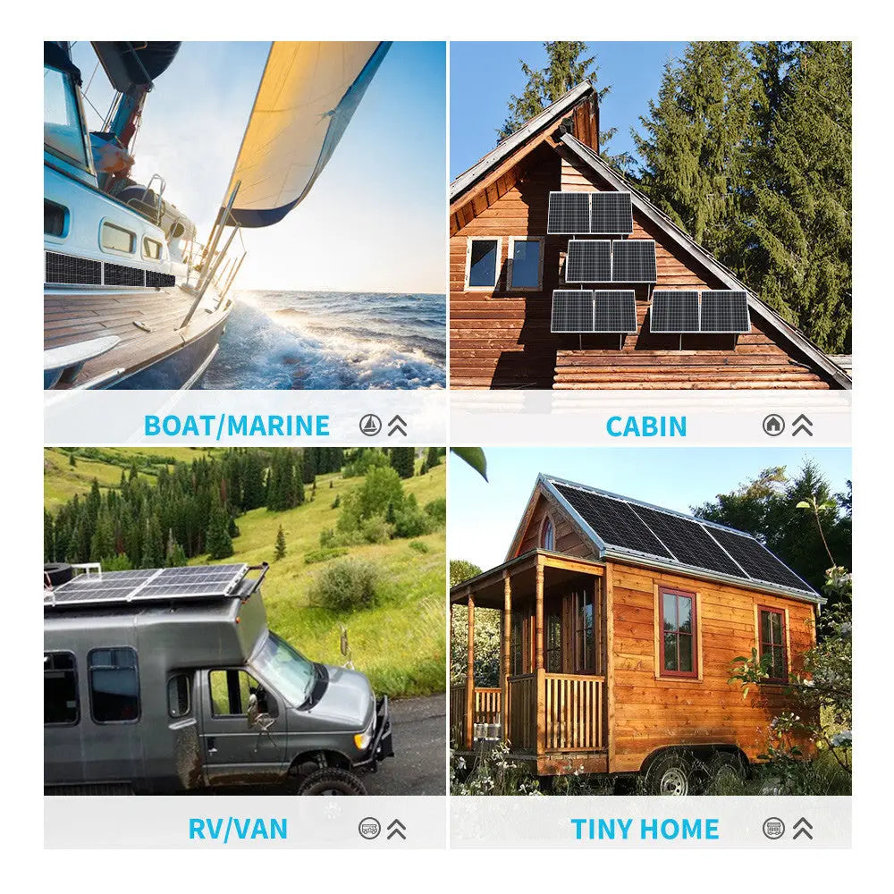 Renogy Solar Panels Renogy 50 Watt 12 Volt Monocrystalline Solar Panel