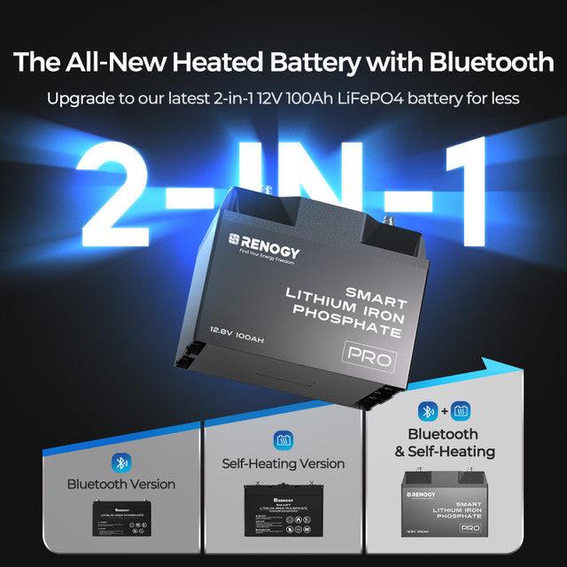 Renogy Solar Batteries Renogy  Product Video 12V 100Ah Pro Smart Lithium Iron Phosphate Battery w/Bluetooth & Self-heating Function
