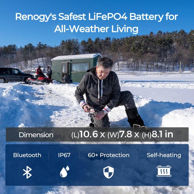 Renogy Solar Batteries Renogy  Product Video 12V 100Ah Pro Smart Lithium Iron Phosphate Battery w/Bluetooth &amp; Self-heating Function