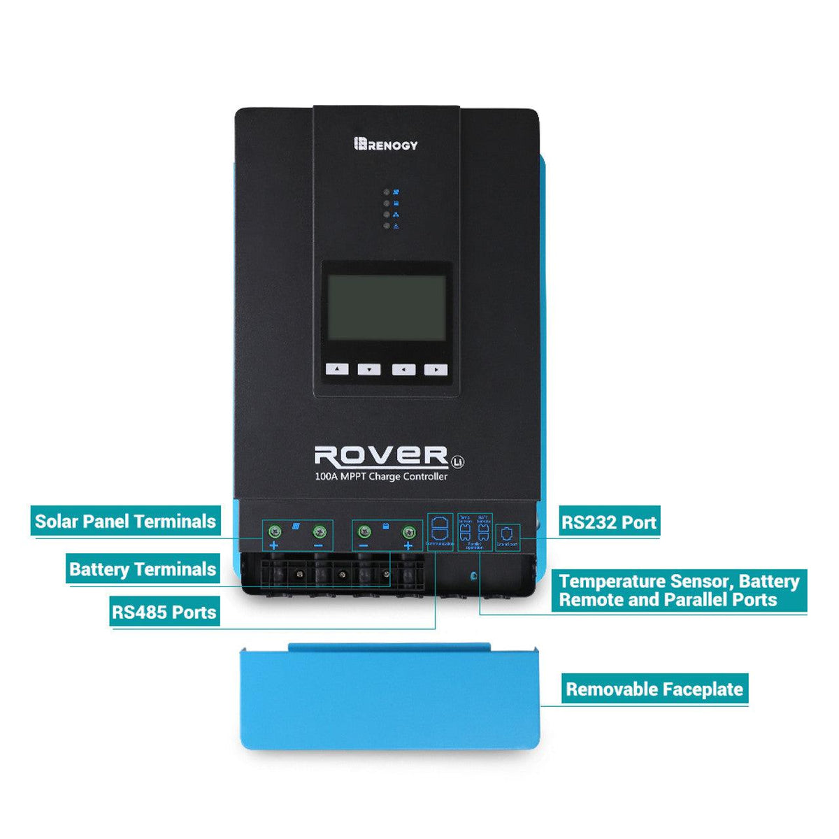 Renogy Solar Charge Controllers and Inverters Renogy Rover 100 Amp MPPT Solar Charge Controller