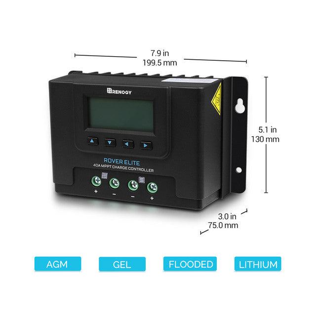 Renogy Solar Charge Controllers and Inverters Renogy Rover Elite 40A MPPT Solar Charge Controller