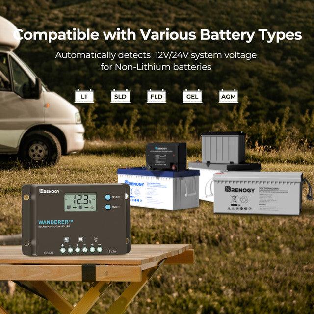 Renogy Solar Charge Controllers and Inverters Renogy Wanderer 10A PWM Solar Charge Controller