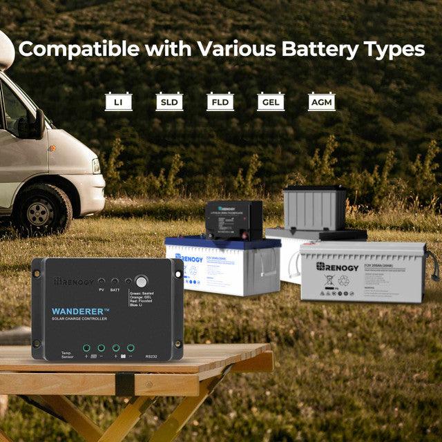 Renogy Solar Charge Controllers and Inverters Renogy Wanderer Li 30A PWM Solar Charge Controller