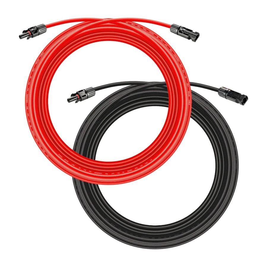 Rich Solar Electrical Wires &amp; Cable 10 Gauge (10AWG) Solar Panel Extension Cable Wire with Parallel Connectors