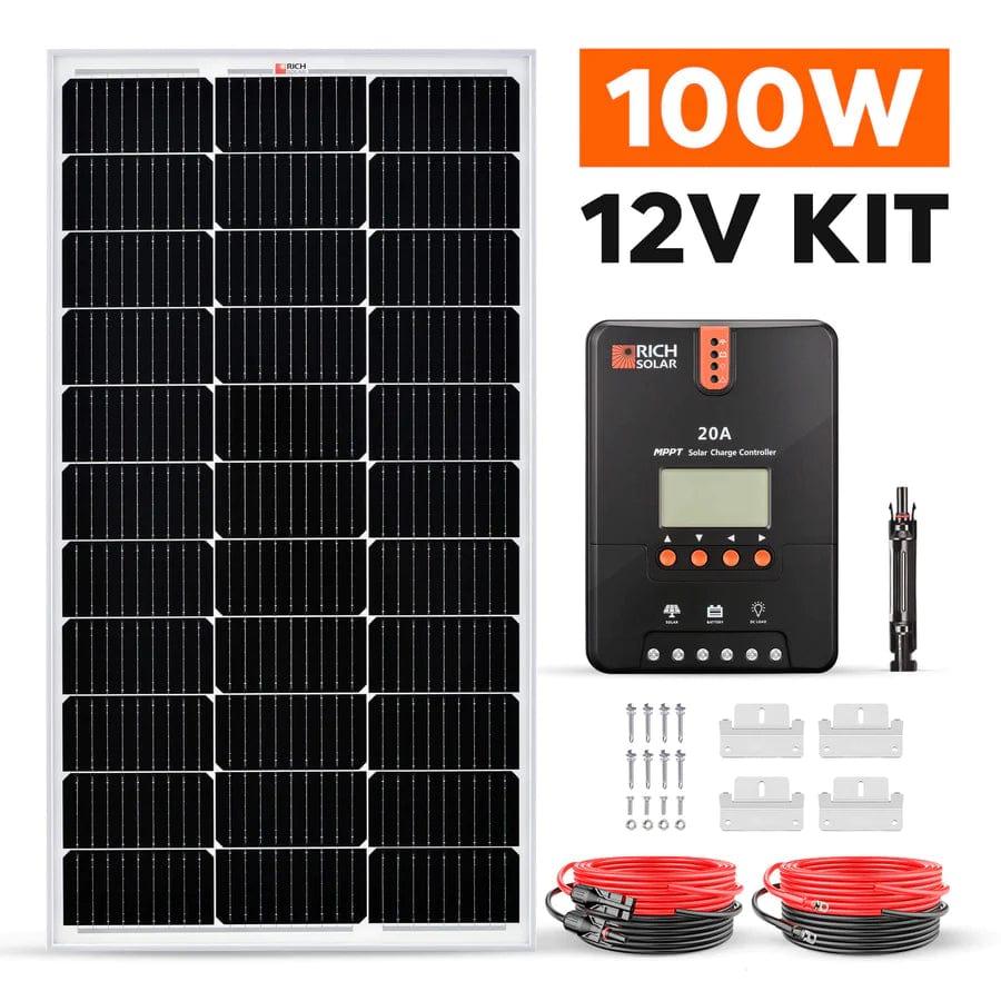 Rich Solar Solar Power Kits 100 Watt Solar Kit - Free Shipping!
