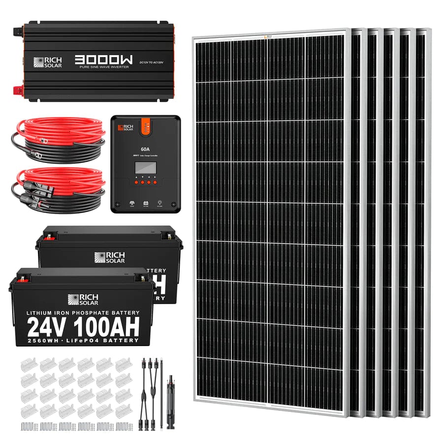 Rich Solar Solar Power Kits 1200 Watt Complete Solar Kit