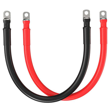 Rich Solar Electrical Wires & Cable 2/0 Gauge (AWG) Black and Red Pure Copper Inverter Battery Cables | Choose Length