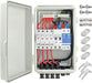 Rich Solar Solar Accessories 4 - 1 String Solar Combiner Box PV Combiner Box with Surge Protection, 63A Circuit Breakers and 15A Rated Current Fuse for On/Off Grid Solar Power System, IP65 Water Resistant