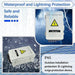 Rich Solar Solar Accessories 4 - 1 String Solar Combiner Box PV Combiner Box with Surge Protection, 63A Circuit Breakers and 15A Rated Current Fuse for On/Off Grid Solar Power System, IP65 Water Resistant