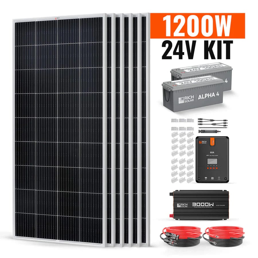 Rich Solar Solar Power Kits Rich Solar 1200 Watt Complete Solar Kit