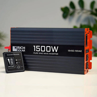 Rich Solar Solar Charge Controllers and Inverters Rich Solar 1500 Watt Industrial Pure Sine Wave Inverter- Free Shipping!