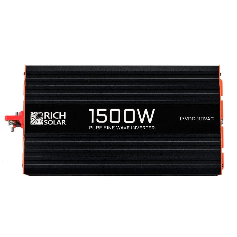 Rich Solar Solar Charge Controllers and Inverters Rich Solar 1500 Watt Industrial Pure Sine Wave Inverter- Free Shipping!