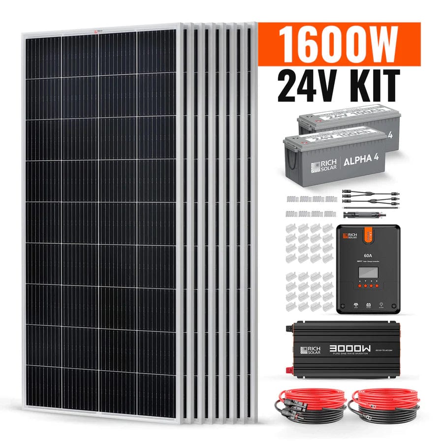 Rich Solar Solar Power Kits Rich Solar 1600 Watt Complete Solar Kit