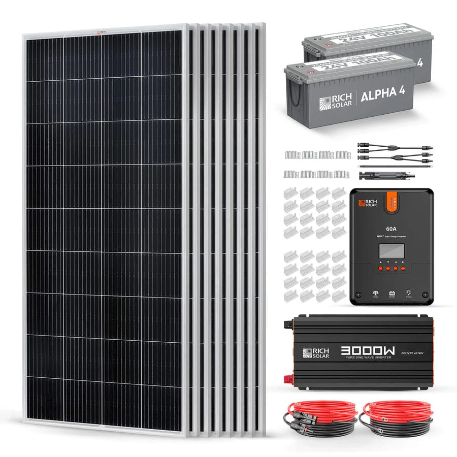 Rich Solar Solar Power Kits Rich Solar 1600 Watt Complete Solar Kit