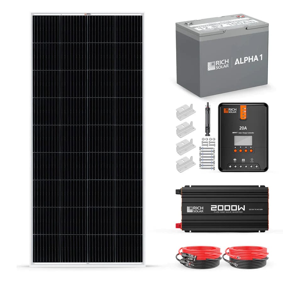 Rich Solar Solar Power Kits Rich Solar 200 Watt Complete Solar Kit