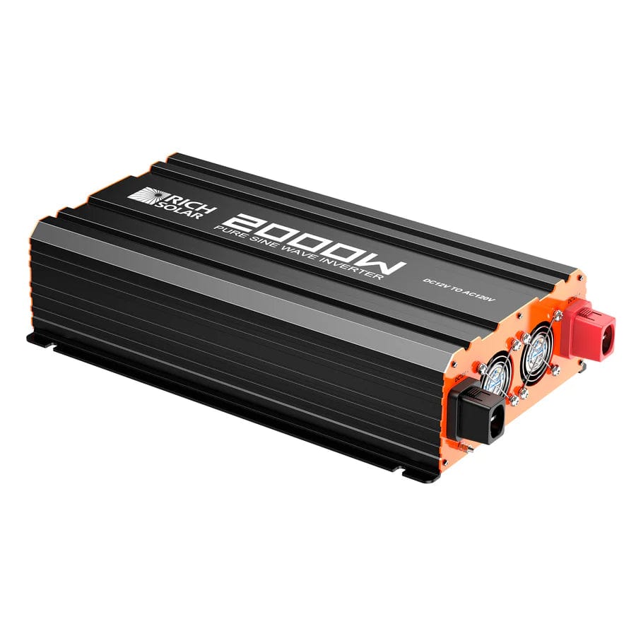 Rich Solar solar inverter Rich Solar 2000 Watt 12 Volt Industrial Pure Sine Wave Inverter