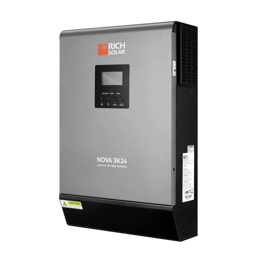 Rich Solar solar inverter Rich Solar 3000 Watt (3kW) 24 Volt Off-Grid Hybrid Solar Inverter