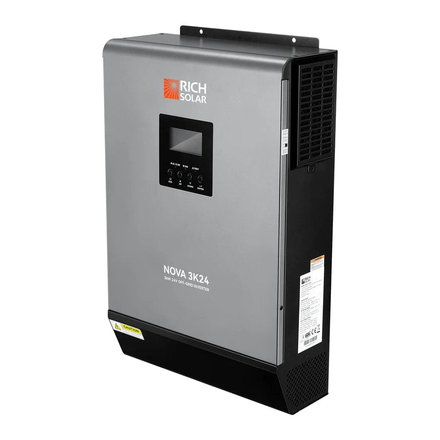 Rich Solar solar inverter Rich Solar 3000 Watt (3kW) 24 Volt Off-Grid Hybrid Solar Inverter