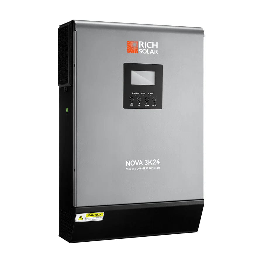 Rich Solar solar inverter Rich Solar 3000 Watt (3kW) 24 Volt Off-Grid Hybrid Solar Inverter