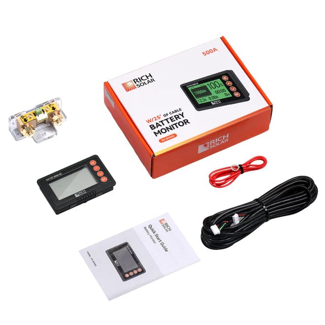 Rich Solar Solar Batteries Rich Solar 500 Amp Battery Monitor with Shunt