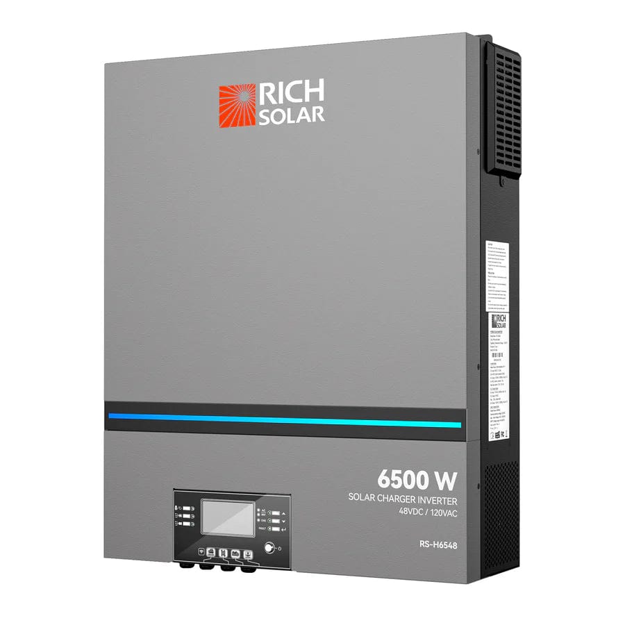 Rich Solar Solar Charge Controllers and Inverters Rich Solar 6500 Watt (6.5kW) 48 Volt Off-Grid Hybrid Solar Inverter