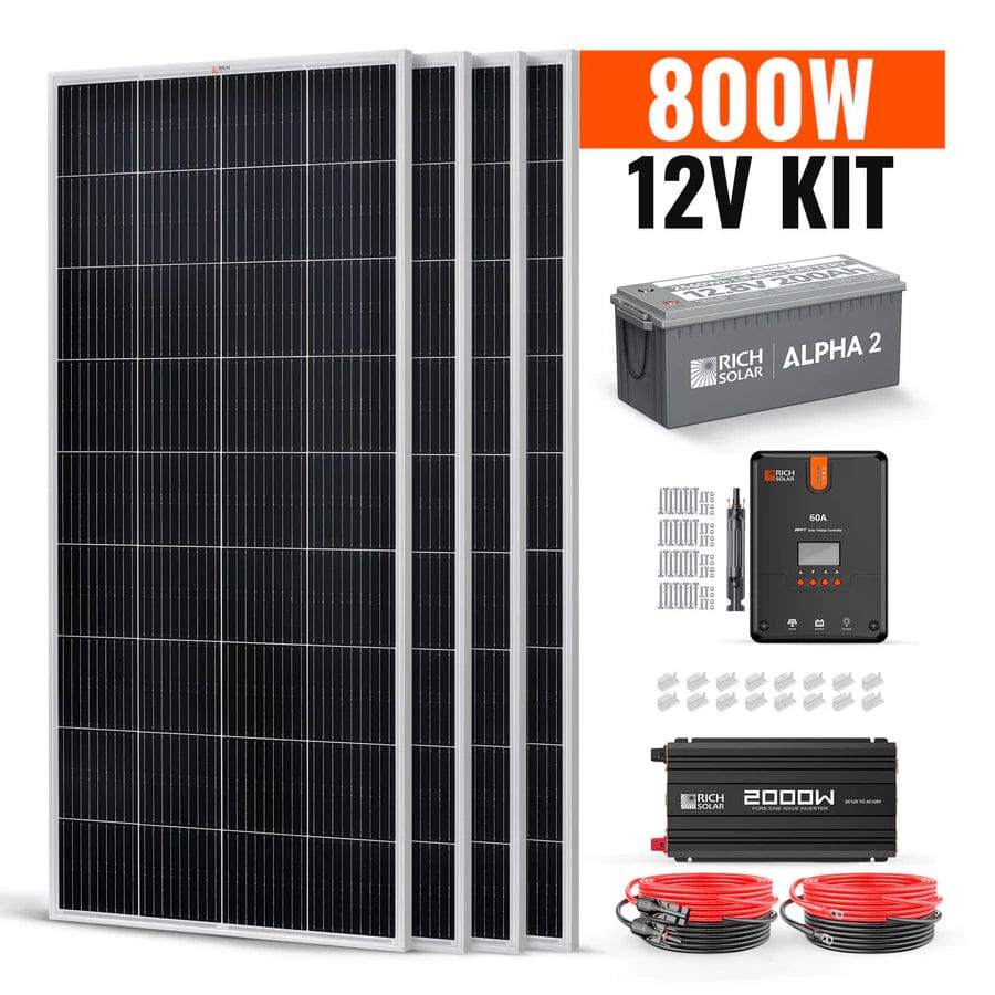 Rich Solar Solar Power Kits Rich Solar 800 Watt Complete Solar Kit