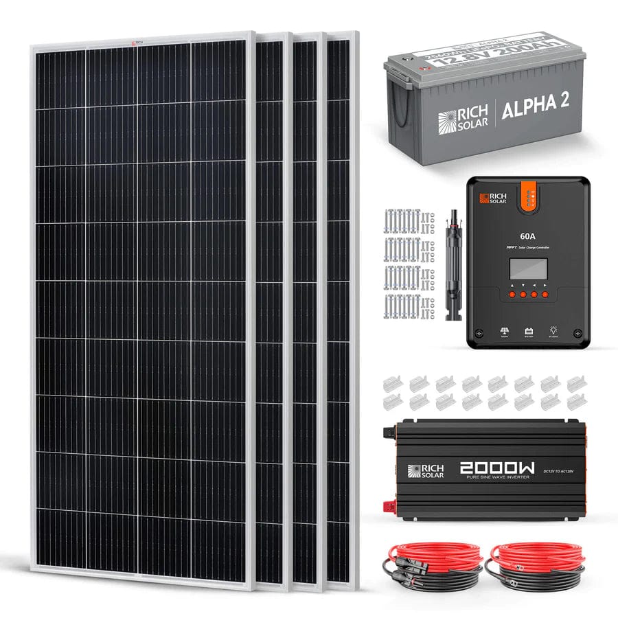 Rich Solar Solar Power Kits Rich Solar 800 Watt Complete Solar Kit