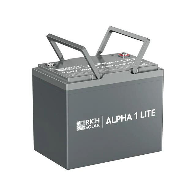 Rich Solar Solar Batteries Rich Solar ALPHA 1 LITE | 12V 100Ah LiFePO4 Lithium Iron Phosphate Battery PRE-ORDER