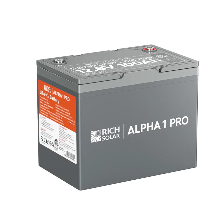 Rich Solar Solar Batteries Rich Solar ALPHA 1 PRO | 12V 100Ah LiFePO4 Battery