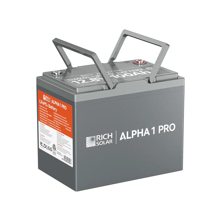 Rich Solar Solar Batteries Rich Solar ALPHA 1 PRO | 12V 100Ah LiFePO4 Battery