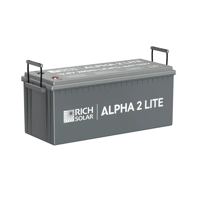 Rich Solar Solar Batteries Rich Solar ALPHA 2 LITE | 12V 200Ah LiFePO4 Lithium Iron Phosphate Battery PRE-ORDER