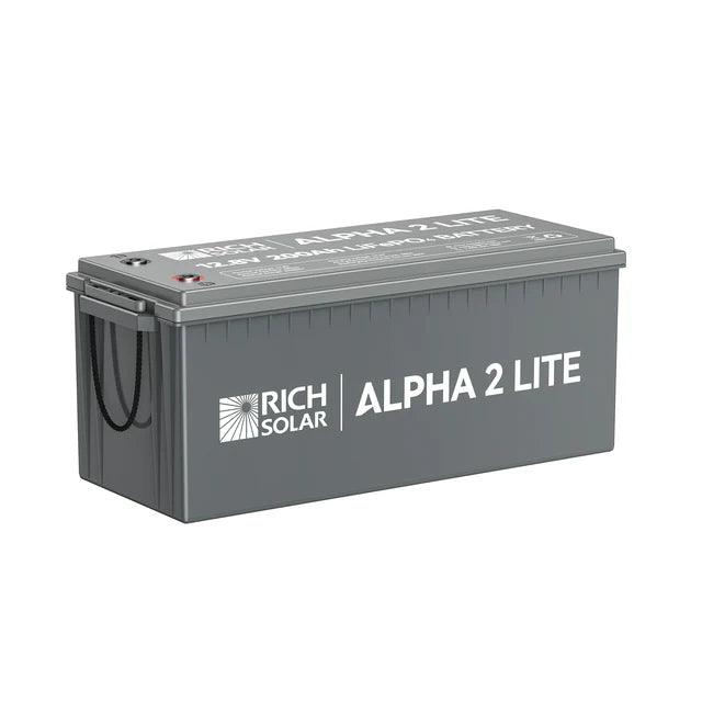 Rich Solar Solar Batteries Rich Solar ALPHA 2 LITE | 12V 200Ah LiFePO4 Lithium Iron Phosphate Battery PRE-ORDER