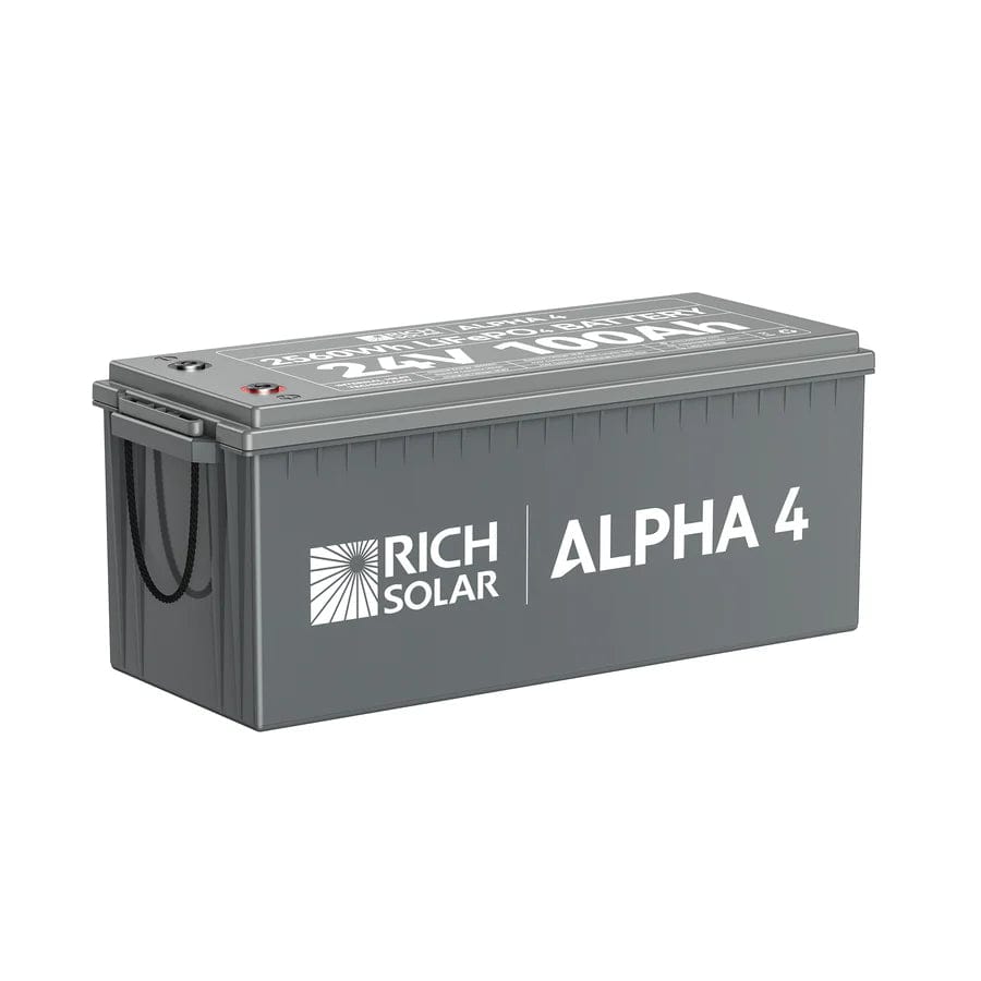 Rich Solar Solar Batteries Rich Solar ALPHA 4 | 24V 100Ah LiFePO4 Battery