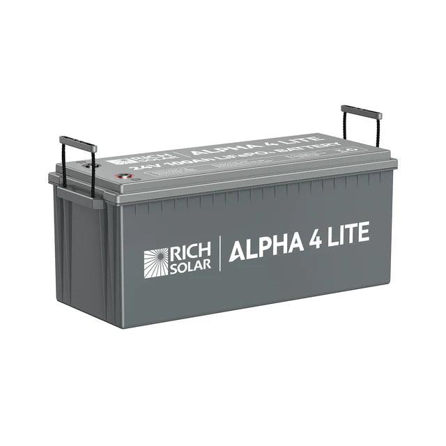 Rich Solar Solar Batteries Rich Solar ALPHA 4 LITE | 24V 100Ah LiFePO4 Lithium Iron Phosphate Battery PRE-ORDER