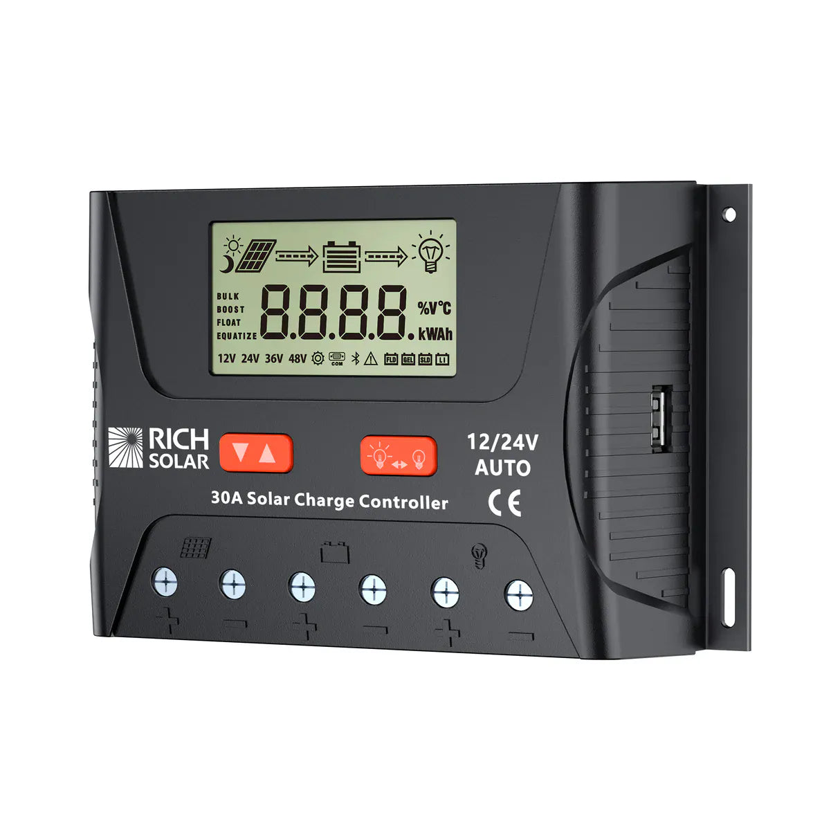 Rich Solar Solar Charge Controllers and Inverters Rich Solar BRAVO LEGEND 30 | 30 Amp PWM Solar Charge Controller