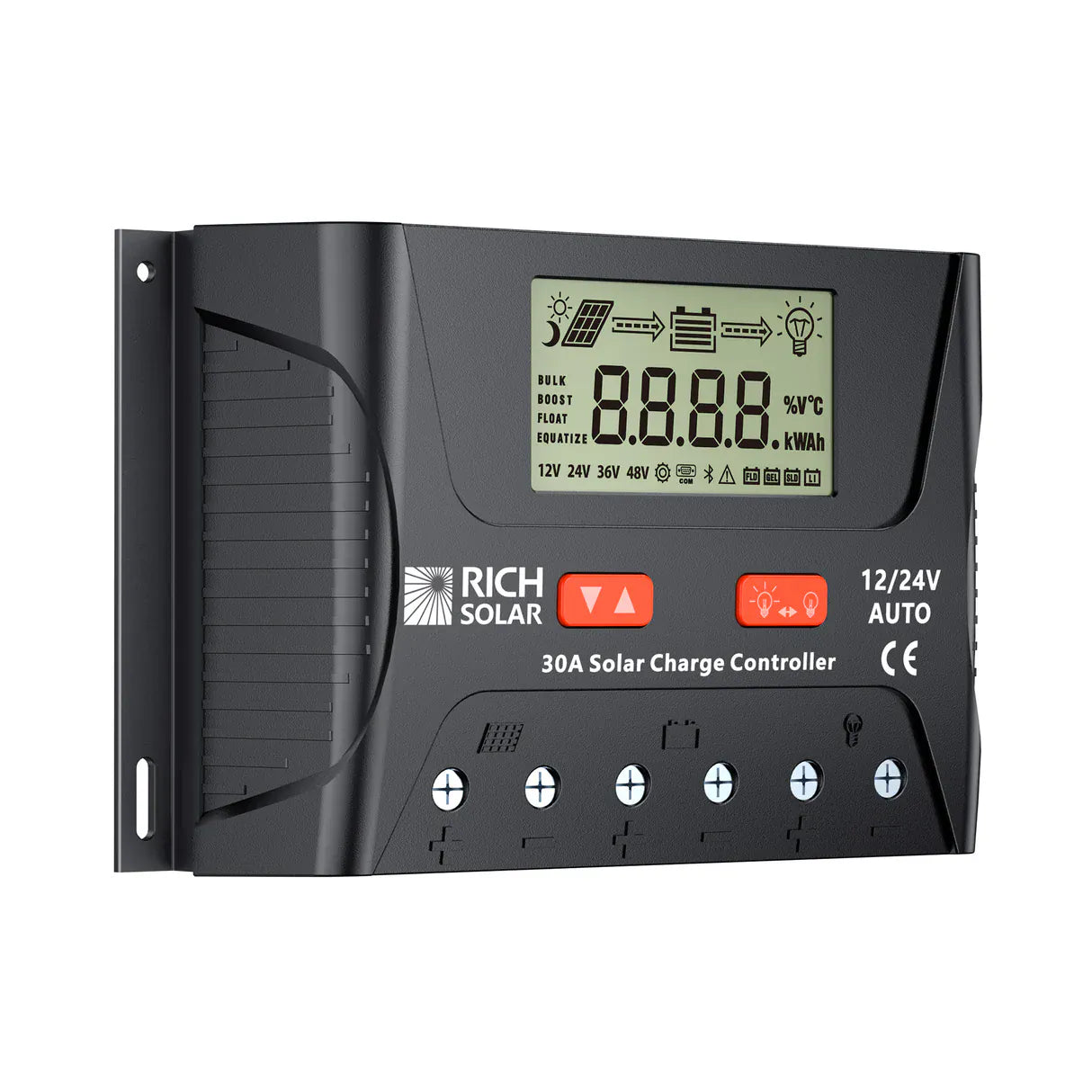 Rich Solar Solar Charge Controllers and Inverters Rich Solar BRAVO LEGEND 30 | 30 Amp PWM Solar Charge Controller