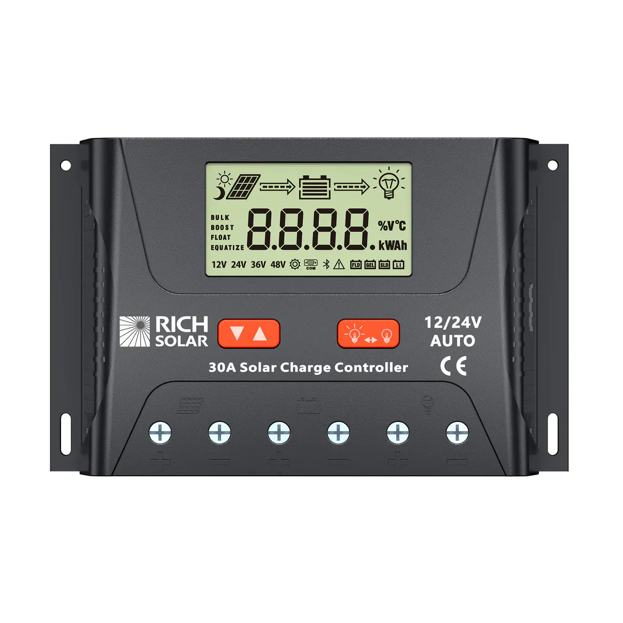 Rich Solar Solar Charge Controllers and Inverters Rich Solar BRAVO LEGEND 30 | 30 Amp PWM Solar Charge Controller