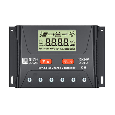 Rich Solar Solar Charge Controllers and Inverters Rich Solar BRAVO LEGEND 40 | 40 Amp PWM Solar Charge Controller