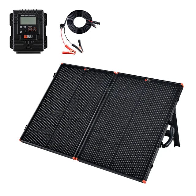 Rich Solar Solar Panels Rich Solar MEGA 100 Watt Briefcase Portable Solar Charging Kit | Backorder