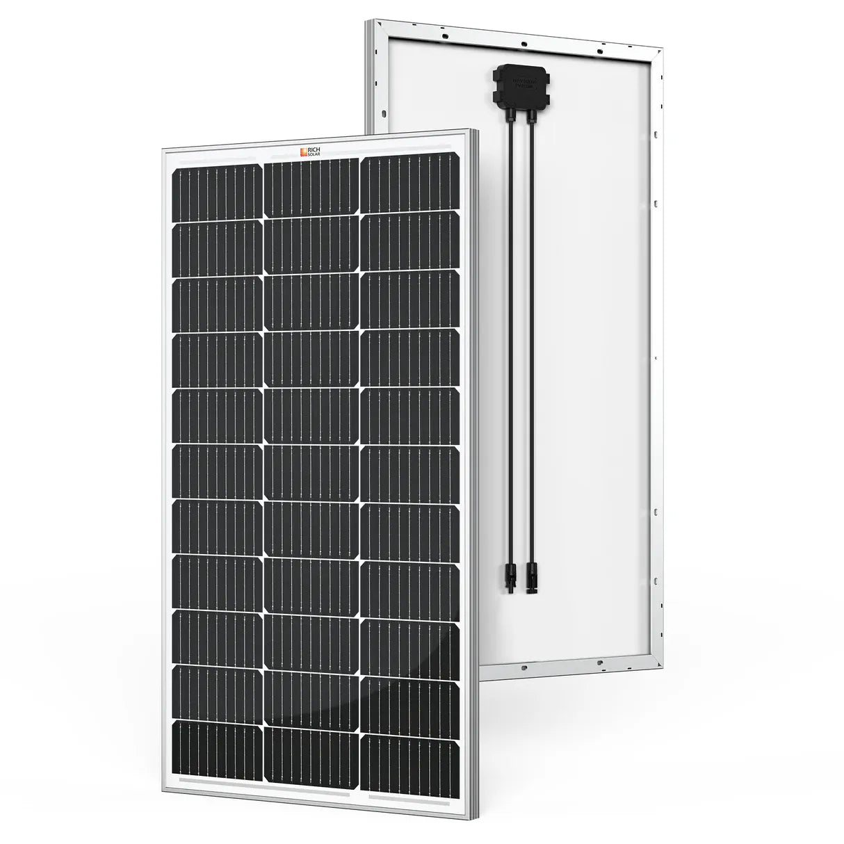 Rich Solar Solar Panels Rich Solar MEGA 100 Watt Monocrystalline Solar Panel | Best 12V Panel for VAN RVs and Off-Grid | 25-Year Output Warranty | UL Certified