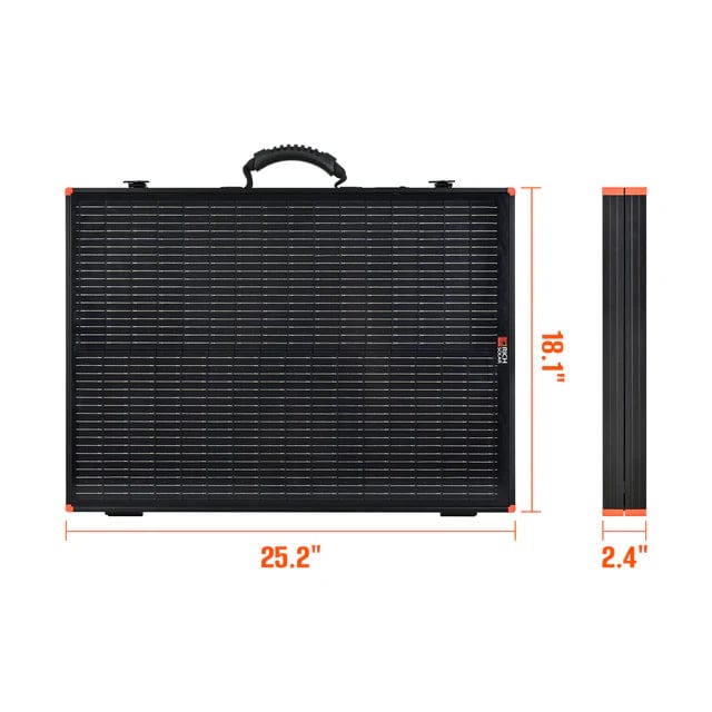 Rich Solar Solar Panels Rich Solar MEGA 100 Watt Portable Solar Panel Briefcase | Best 12V Panel for Solar Generators and Portable Power Stations | 25-Year Output Warranty